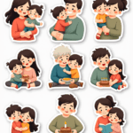 Family Life & Relationships - Sticker Sheet v2
